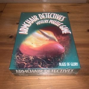 Armchair Detective Adult Mystery Puzzle Game Blaze Of Glory Audio Cassette Tape